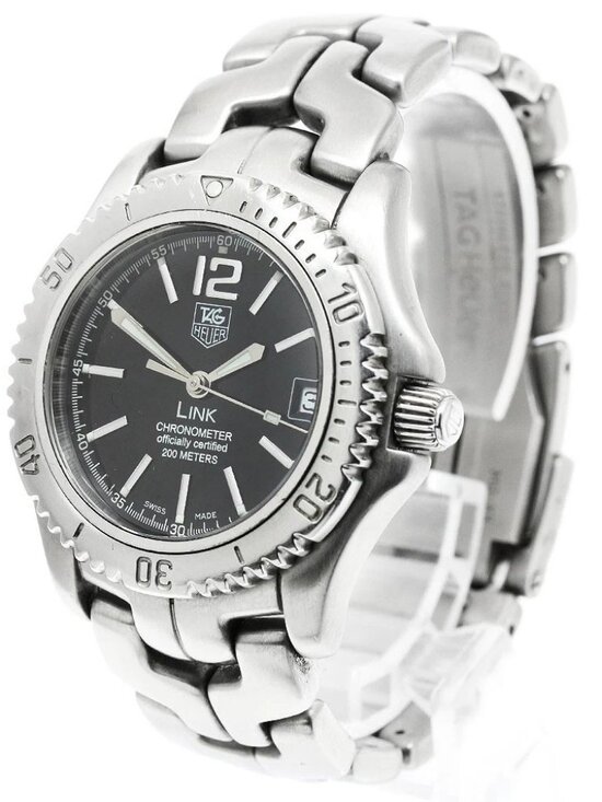 TAG HEUER Link WT5210 Chronometer Date Black Dial Automatic Men\'s Watch_946640 main image 10